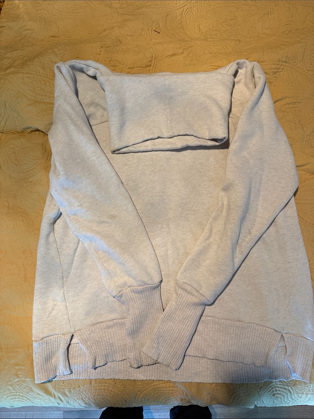 ALO Yoga Light Pink Cowl Neck Sweatshirt